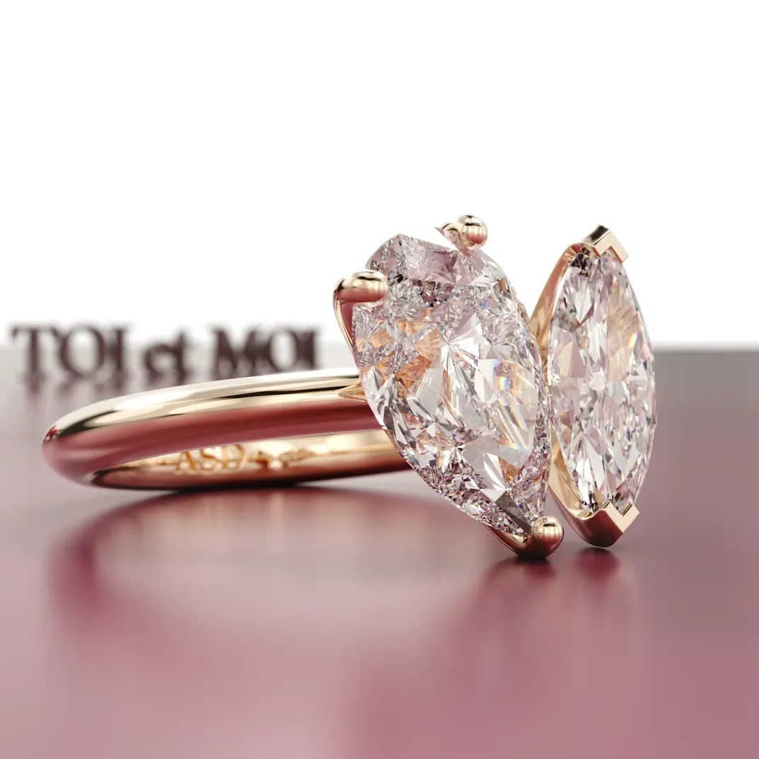 Toi Et Moi Engagement Ring in london